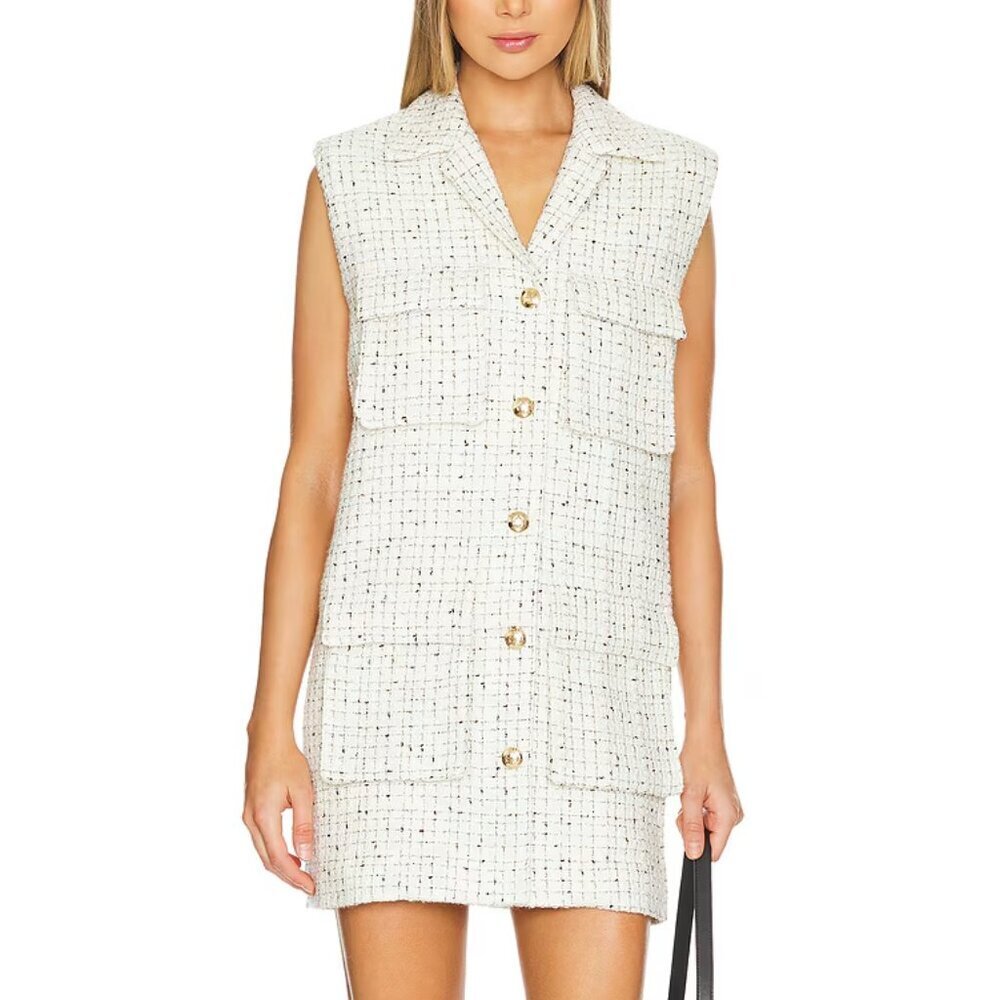 Anine Bing Alden Tweed Dress